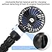 Portable Stroller Fan USB Clip on Fan Rechargeable Small Personal Mini with Removable Flexible Tripod 3 Speed 360° Rotate Can Handheld and Desk for Stroller Car Seat Crib Travel Outdoor (Black)