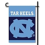 BSI PRODUCTS, INC. - North Carolina Tar Heels 2-Sided Garden Flag & Plastic Pole with Suction Cups -