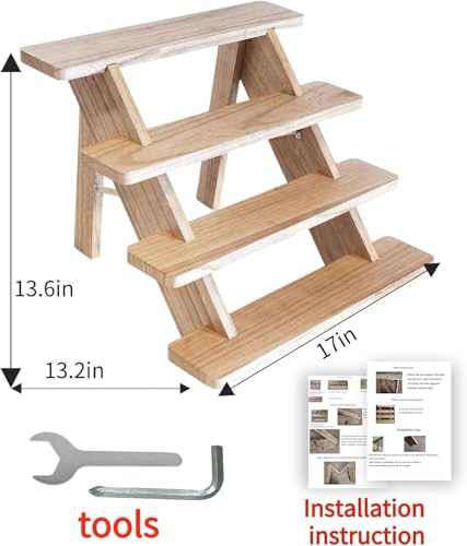 Liberal Brightdeer CUPCAKE STAND 03 Wooden Display Stand Wood Cupcake Stands Tool Free- Display Stand thumb #3