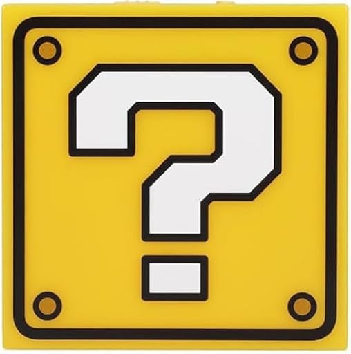 Paladone Luz nocturna Question Block Super Mario - Producto oficial Nintendo, sensor nocturno automático y portátil con adhesivo de pared, regalo retro para gamers | Ya disponible en tu tienda friki favorita! En mundofriki.es!