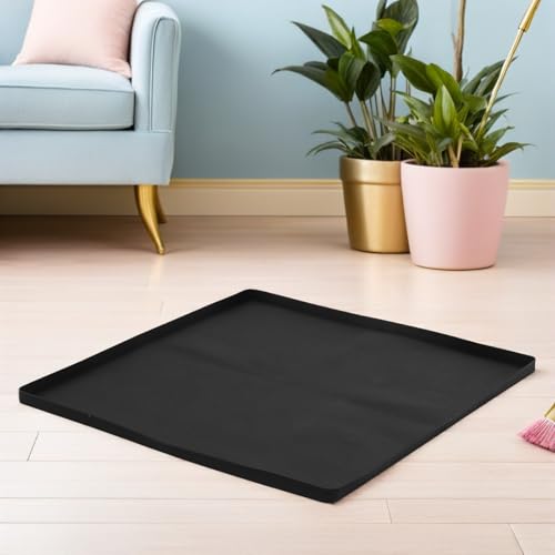 Alfombrilla con borde elevado protector contra fugas para mini refrigerador 7