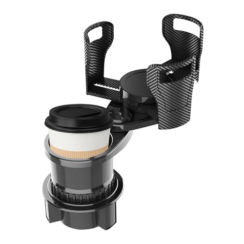 Porte-gobelet pour voiture premium en ABS résistant avec plateau rotatif 2 en 1