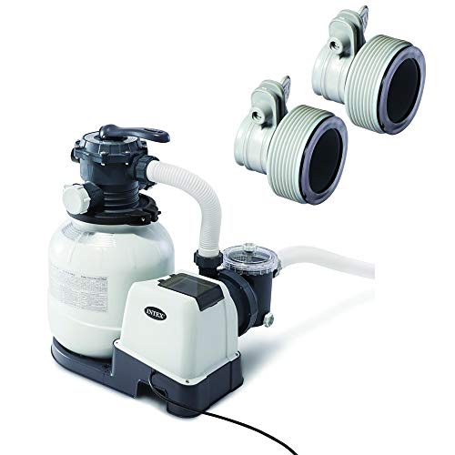 Intex 26645EG 2100 GPH Above Ground Pool Sand Filter Pump with Automatic Timer