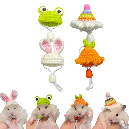 Nopikku 4Pcs Mini Top Hat for Small Animals Like Hamsters ...