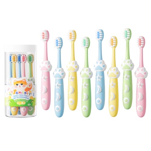 RoseFish Kinderzahnbürsten 8er-Set Katzenform