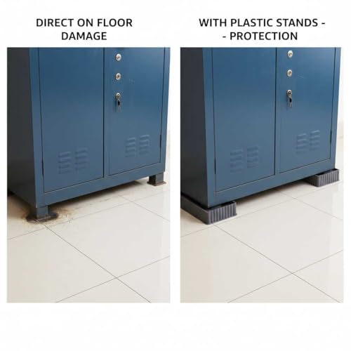 Image of SAI PRASEEDA Multipurpose Almirah Stand | Grey | Appliance Stand Base | Suitable for Almirah, Fridge & Furniture