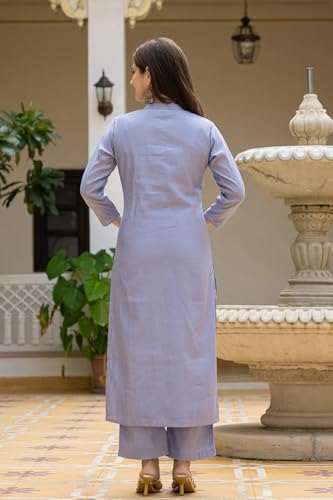 Image of SHIENZY Women's Silk Blend Kurta Pant with Dupatta Set