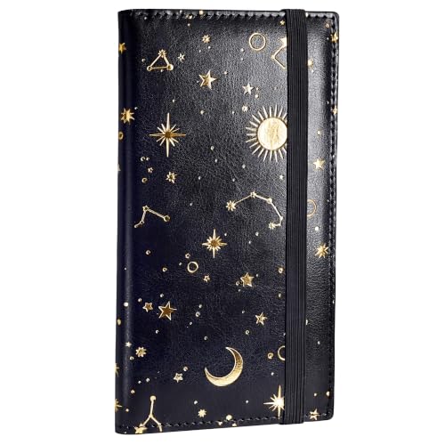 Yarnic Checkbook Cover for Personal Checkbook Holder with Pen Holder