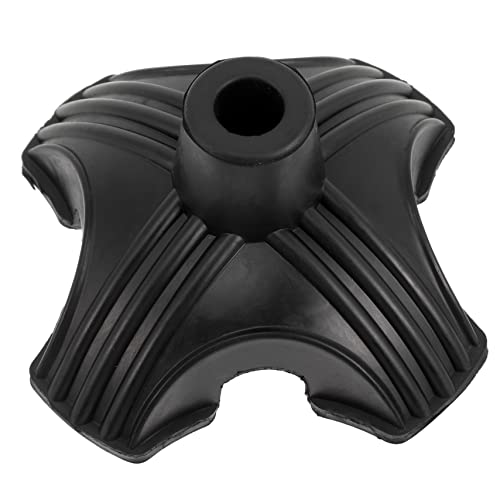 HOMOCONO 4本足の滑り止めマット、杖用フットパッド、ゴム製チップ、 用アクセサリー、安定性とバランスのためのグライド