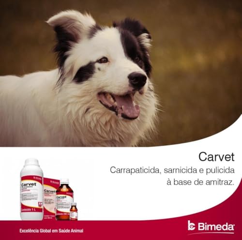 Carvet 1Litro - Carrapaticida, sarnicida e pulicida - Bimeda