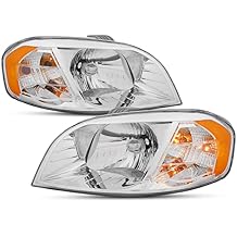 AKKON - Fit 2007 2008 20009 2010 2011 Chevy Aveo Pontiac G3/Wave [Notchback Model] OE Style Headlights Chrome