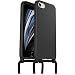 Produktbild OtterBox React Necklace Hülle für iPhone 7/8/SE 2020/SE 2022, ultraschlanke, schützende Hülle mit verstellbarer und abnehmbarer Handykette, Getestet nach Militärstandard, Schwarz
