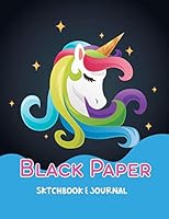 Algopix Similar Product 7 - BLACK PAPER SketchBook  Journal A
