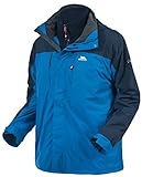 Capucha plegable ajustable Trespass Chaqueta impermeable Faris 3 en 1 para hombre, Hombre, Chaqueta 3 en 1, MAJK3IK20001_ELBXXS, Azul eléctrico., XXS