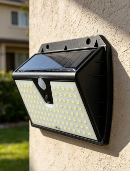 Lampe solaire extérieure lot de 6 avec capteur de mouvement IP65 et 3 modes d'éclairage