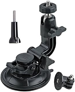 ASOCEA 360 Degrees Rotation Suction Cup Mount+Tripod Adapter+Universal Screw Compatible with Gopro Hero7/6/5/4/AKASO