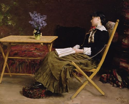 Affiche Erik Theodor Werenskiold Femme Lisant pour Créer un Coin Lecture Cocooning