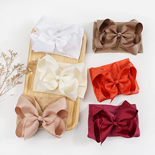 Ayesha Baby Headbands Baby Girl Hair Bows Headbands Soft Nylon Hairbands Hair Accessories For Newborn Toddlers Baby Girls Infant(12Pack) #TOP3