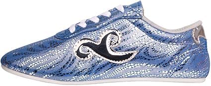 Flower Blue Wushu Shoes for Chinese Kung Fu/Martial Arts/Tai Chi Shoe-29
