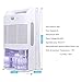LATITOP Small Dehumidifier, Quiet Electric Dehumidifier with 2000ml Detachable Water Tank, High Humidity, Compact and Portable Mini Dehumidifier for Basement Bathroom Bedroom Closet Garage Home Office