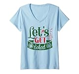 Photo Gallery donna let s get baked divertente natale brutto maglione uomini donne maglietta con collo a v Photo Gallery donna let s get baked divertente natale brutto maglione uomini donne maglietta con collo a v