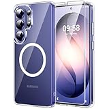 TAURI für Samsung Galaxy S26 Ultra Hülle mit Panzer Schutz Glas Folie, Kompatibel mit MagSafe, Schutz nach Militärstandard, [Anti-Vergilbung] Stoßfest Magnetisch Handyhülle - Durchsichtig