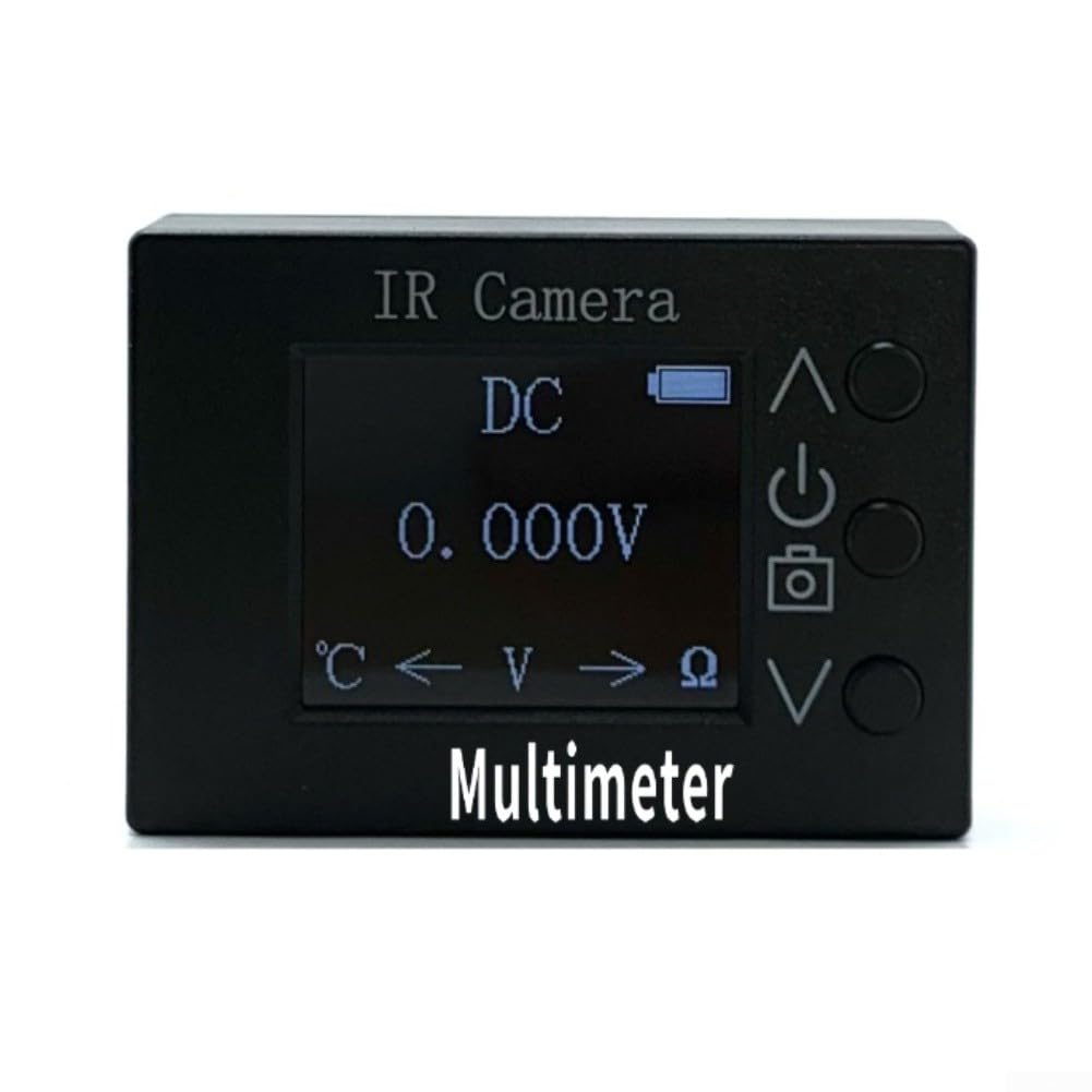 2-in-1 per multimetro IR per immagini termiche con fotocamera 32x24, da -40 a per gamma 300C, aggiornamento 8Hz, termometro digitale a infrarossi ricaricabile di tipo C per test HVAC
