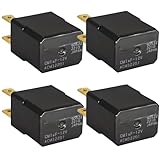 4Pcs Relay CM1af-12V ACM32201 - SPST 12VDC 4-Pin Automotive Micro Relay, OEM Replacement for ACM33221 - Easy...