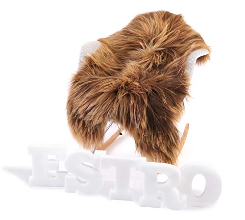 ESTRO | Alfombra de Piel Genuina Islandesa de Oveja - Cordero | Espléndida y Lujosa...