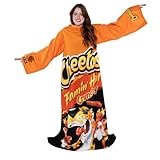 Snuggie The Original Wearable Blanket With Sleeves & Pockets | Reversible Throw for Adult Men & Women, Machine Washable, Gift for Holidays, As Seen on TV | One Size, Flaming Hot Cheetos, 71 x 54'