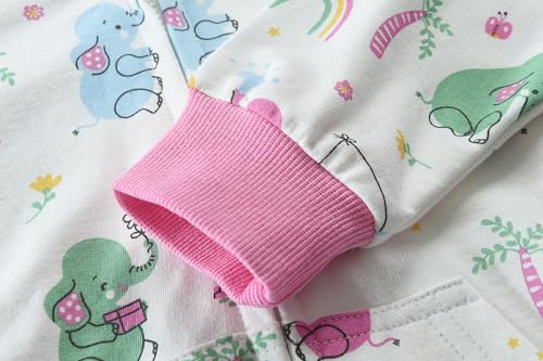 Little Hand Girls and Toddlers' Pullover Hoodies Sweatshirt Kids Cotton Zip-up Hooded Jacket for 2-7T4