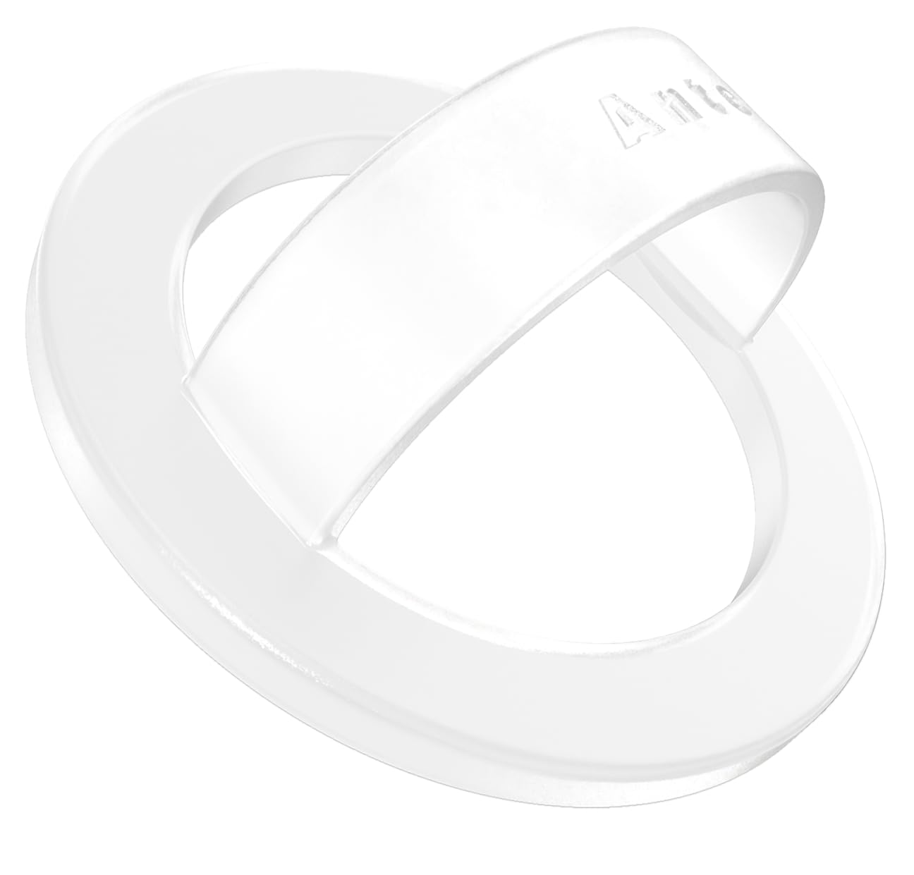Anteel Magnetic Silicone Ring Grip Phone Holder, Strong Magnetic Attraction, Comfy and Portable, Removable Finger Loop Grip for Magsafe Phone Case (Clear)