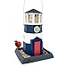 North States Village Collection - Large Nautical Navy Lighthouse Bird Feeder: Hanging Bird Feeder for Outdoors, Holds 8 Pounds of Seed