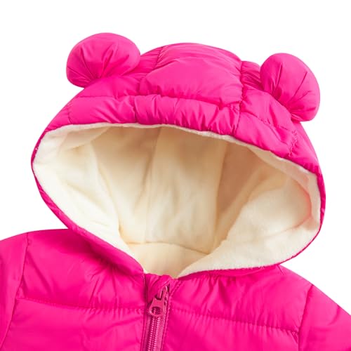 UNIFACO Baby Girl Snowsuit 6-12 Months Toddler Winter Clothes Infant Coat One Piece Snow Wear