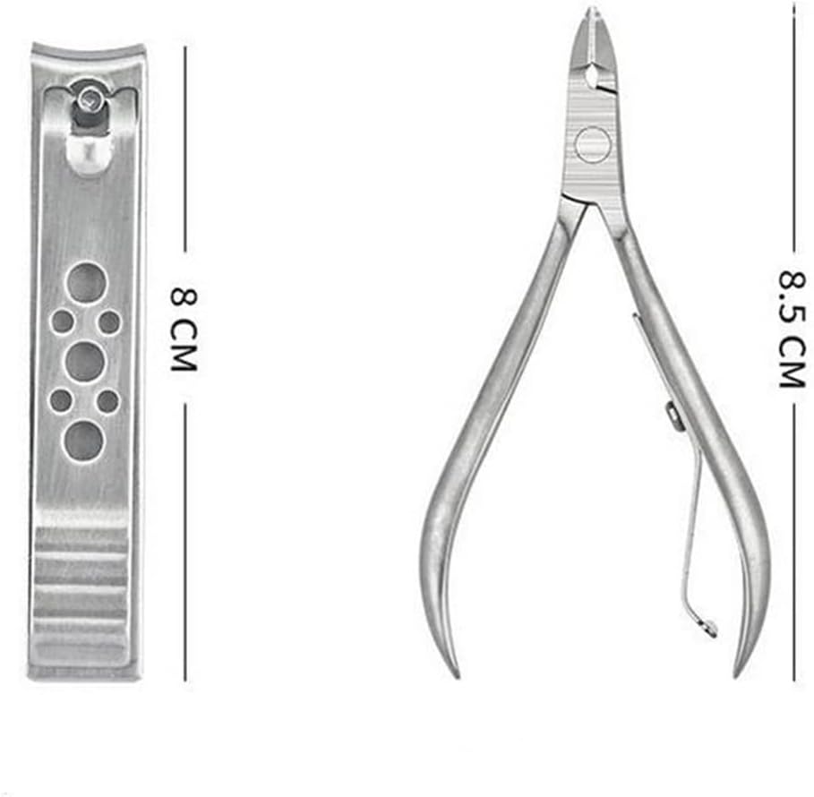 Scissors Nail Clippers Set Stainless Steel 12 Pieces of Cutter Tools Pedicure Toenail Dead Skin Pliers Manicure kit