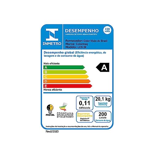 Lavadora de Roupas Colormaq 20kg Semi Automatica - LCS20 Branco 220V