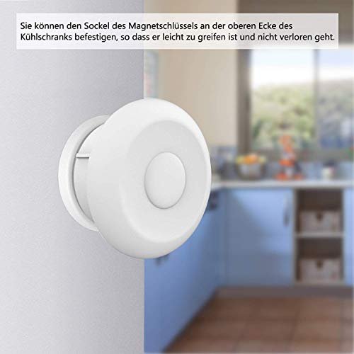 Dokon Baby Sicherheit Magnetisches Schrankschloss, die unsichtbare Kindersicherung für Schrank und Schubladen, ohne Bohren und Schrauben (10 Schlösser + 2 Schlüssel) – Bild 7