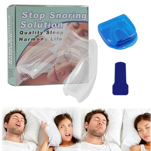 Anti Snoring Mouthpiece, Comfortable Anti Snoring Device for Men Women, Instant Snore Relief Mouth Guard No Molding Required