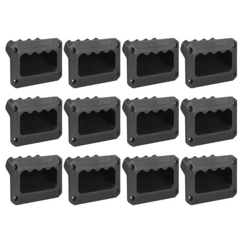 BESPORTBLE 12 Poignées Encastrées pour Haut-Parleur Audio en Plastique Solide, Taille Petite, Poignée Latérale Robuste pour Transport Facile, Compatible Pièces de Haut-Parleur, Usage Scène