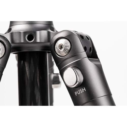 Benro Tripé de fibra de carbono Bat Series 24C e cabeça de 4 seções VX25