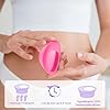 AOGOE Disque Menstruel Réutilisable, 3PCS Disque Menstruel Souple Et Étanche En Silicone, Disque Menstruel Set S + L Avec Applicateur, Sacs De Rangement, pour Natation, Sport et Vie Quotidienne #2