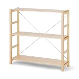 無印良品 パイン材ユニットシェルフ 小 幅86×奥行26×高さ83cm 61182438 ウォールシェルフ 棚 本棚