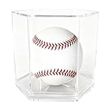 Visibilité claire : ce présentoir de baseball utilise un matériau transparent de haute clarté pour offrir une vue dégagée de vos objets de collection, amplifiant leur attrait esthétique et complétant le décor spatial grâce à son design unique à prisme hexagonal, parfait pour afficher des souvenirs précieux à la maison ou au bureau.