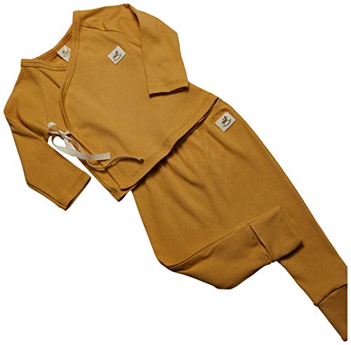 Conjunto Nature Cardigan e Calça Bebê-Unissex Up Baby, Amarelo, M