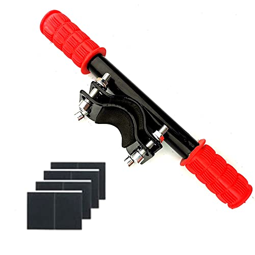 YO-yiHHG Bicycle Rear Seat Handle, Child Bike Seats Grips No-Slip Adjustable Seat Bracket Handle Accessories for Skateboard Bikes (Red)