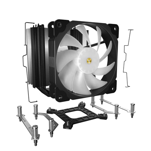 Vetroo V5 Black ARGB CPU Tower Cooler - Image 9