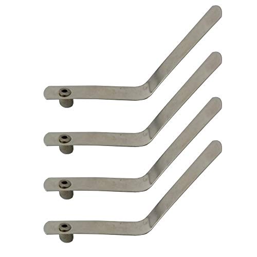 UP100 50 Pieces 4-9mm Stainless Steel Solid Button Clips Snap Spring for Wet Environments with Elastic Requirements Awning Camping Caravan Telescopic Tube Positioning (Silver Button 6x9mm)