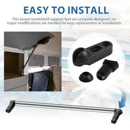 4 Sets Boat Windshield Support Foot Brace Windshield Replacement Board by Batator - Used condition - Image 4