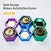 YEUEK TAOM Hexagon Magnetic Chalk Holder,Portable Pool Cue Chalk Holder for Predator Chalk,Silent Chalk Holder Pool Billiards,Pool Cue Chalk Case for Hexagon Round Billiards Pool Table Accessories