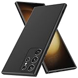 Ylife Hülle für Samsung Galaxy S23 Ultra, Ultra Dünn Slim Schwarz Handyhülle Weich Silikon TPU Schutzhülle, Extrem Kratzfest & rutschfest & Stoßfeste & Fallschutz Case Cover